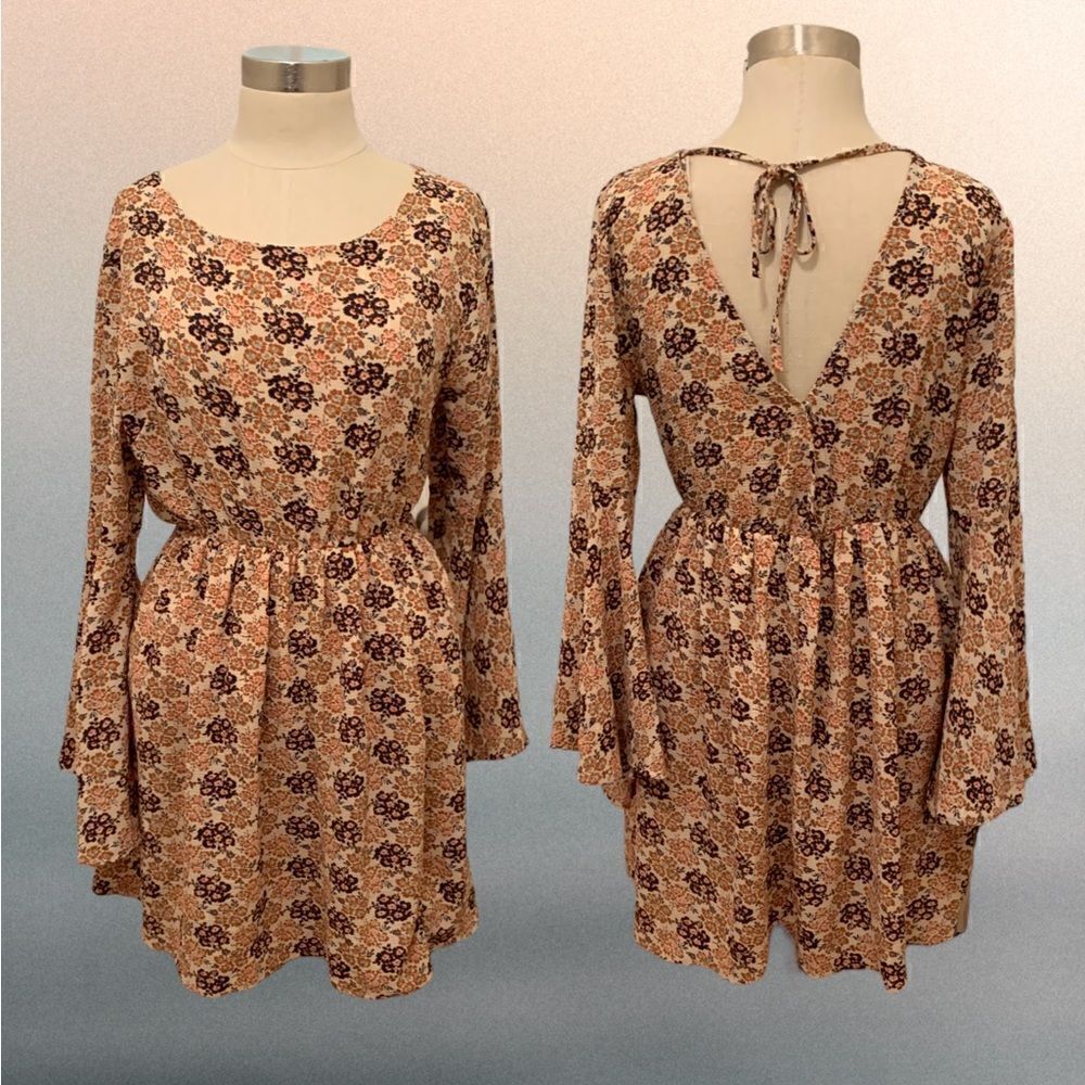 Altar’d State floral bell sleeve dress.